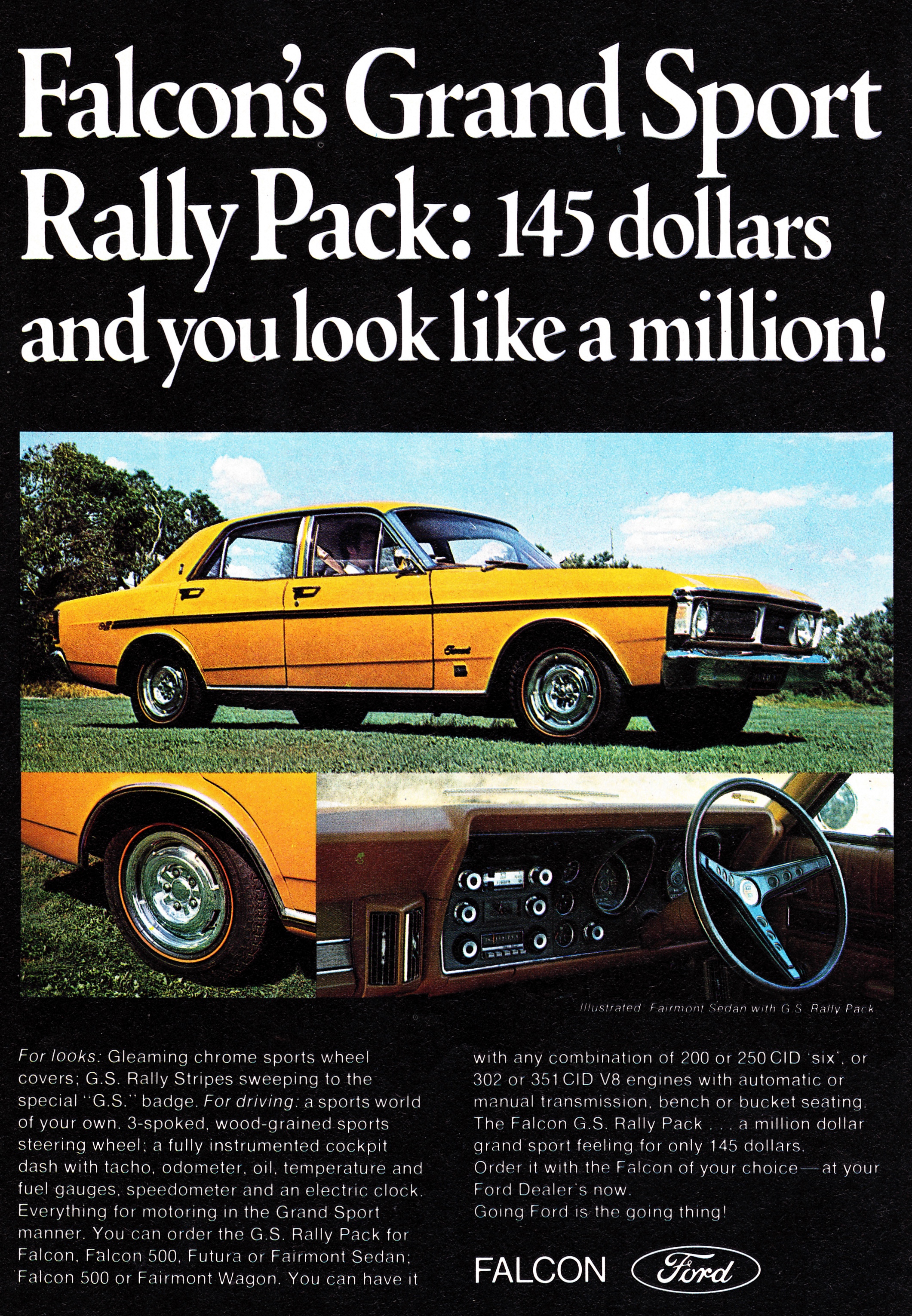 1971 Ford XY Falcon GS Grand Sport Rally Pack